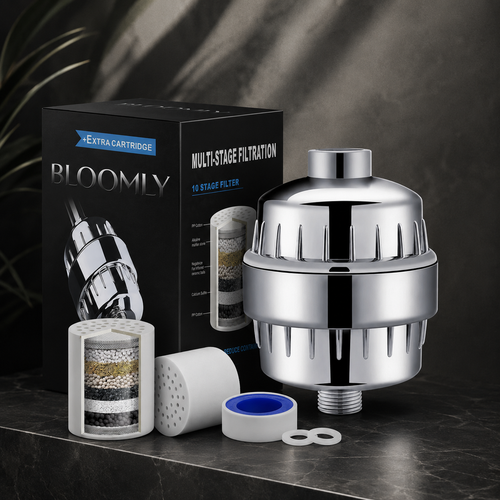 Clean Water Shower Head — Multi-Stage Chlorine & Sediment Filter